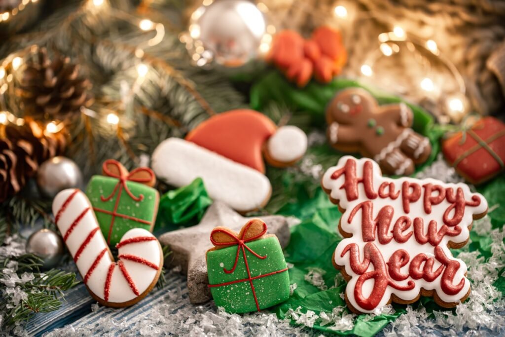 Elementum imperdiet duis sagittis ipsum Composition With Bright Christmas Glazed Gingerbread Cookies Blurred Background With Bokeh Craft Homework Cookies Christmas 2 1024x683